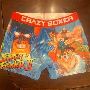 Crazy Boxer Street Fighter II Men's Boxer Briefs - Blue